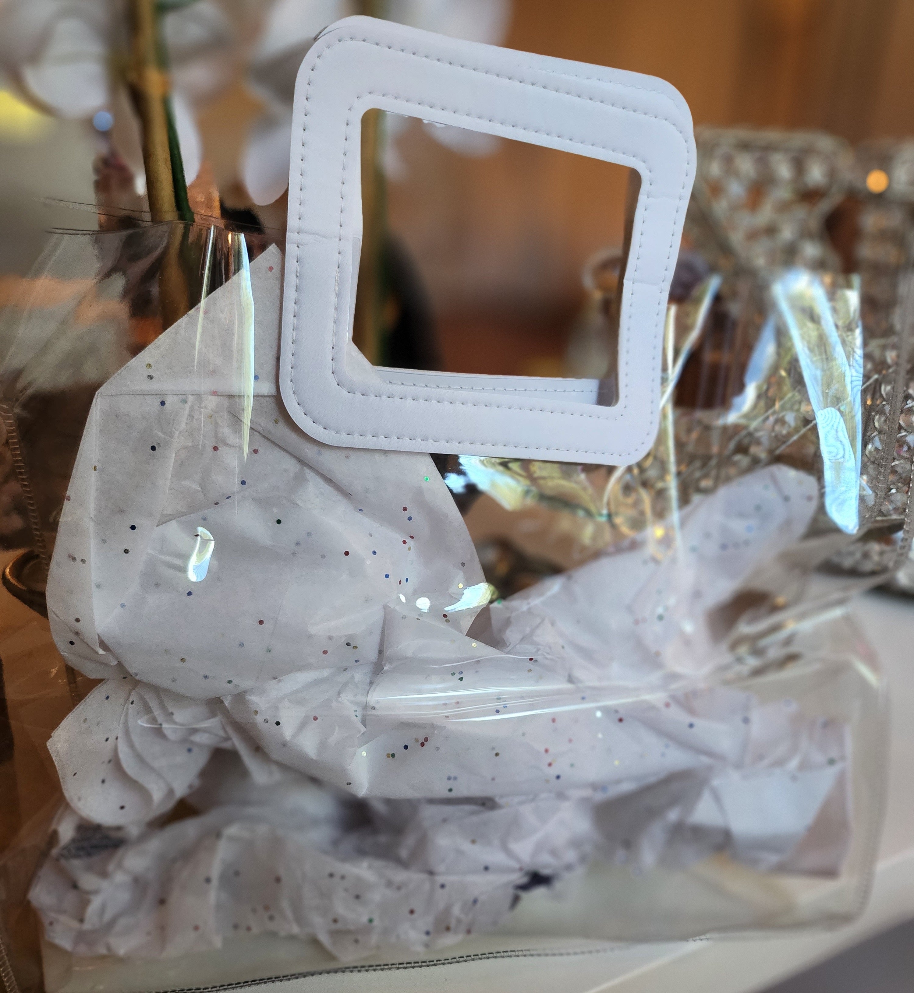 MARYTERE COLLECTION'S:MICHELLE CLEAR HANDBAG