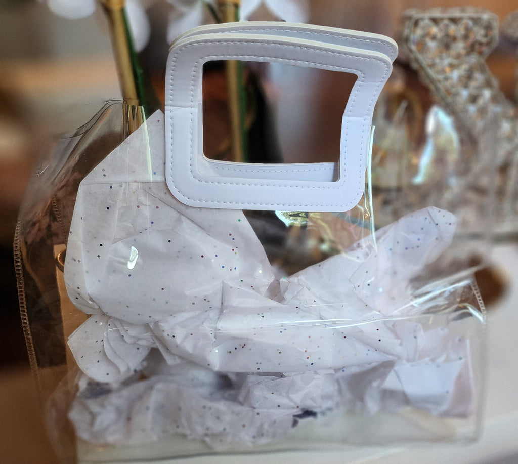 MARYTERE COLLECTION'S:MICHELLE CLEAR HANDBAG