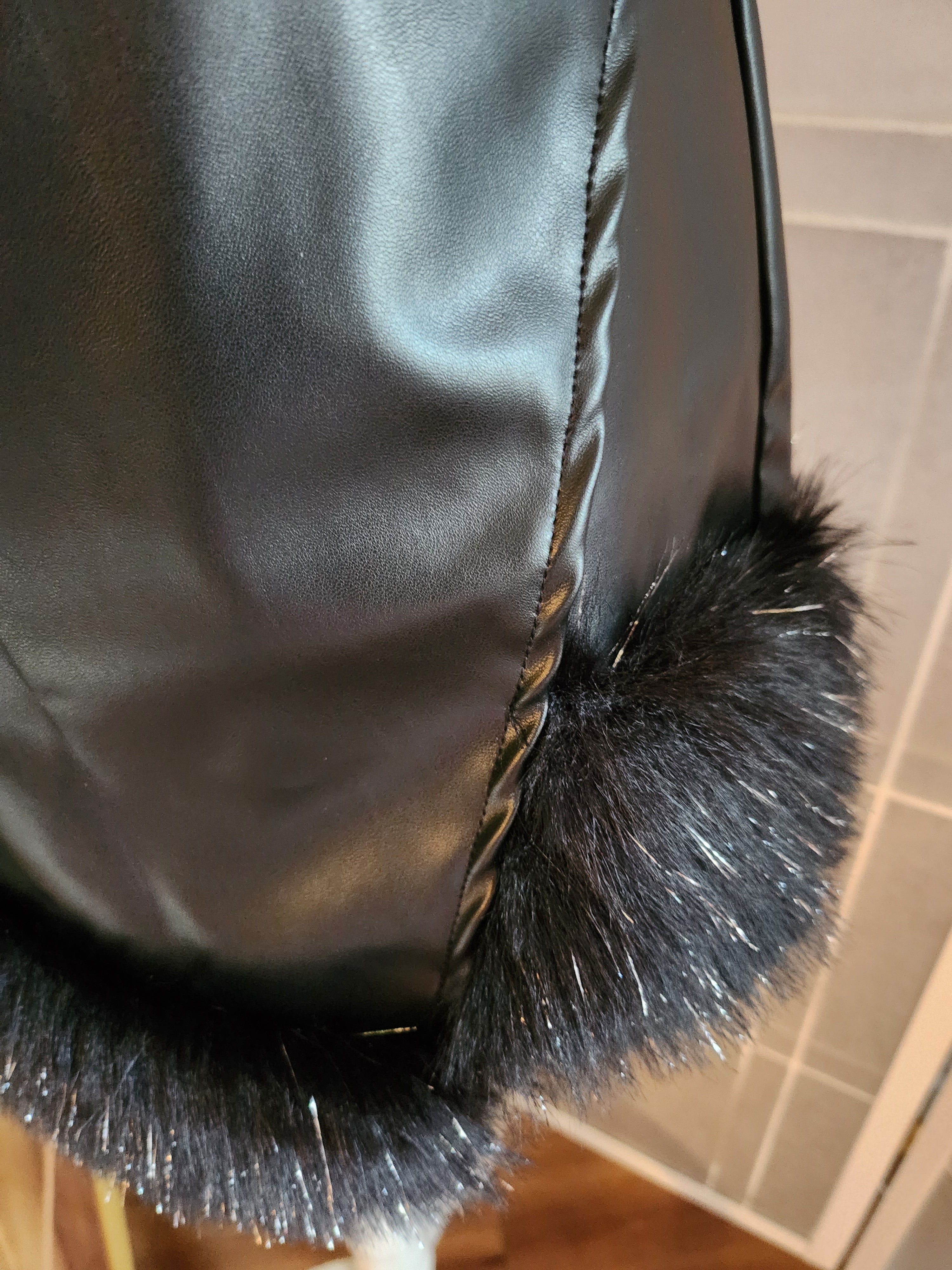 BEBERLY LEATHER SKIRT