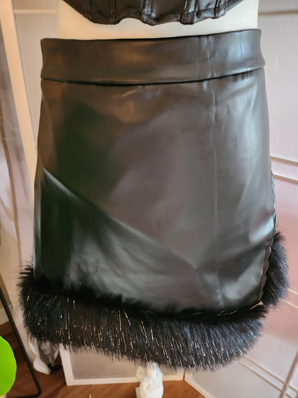 BEBERLY LEATHER SKIRT