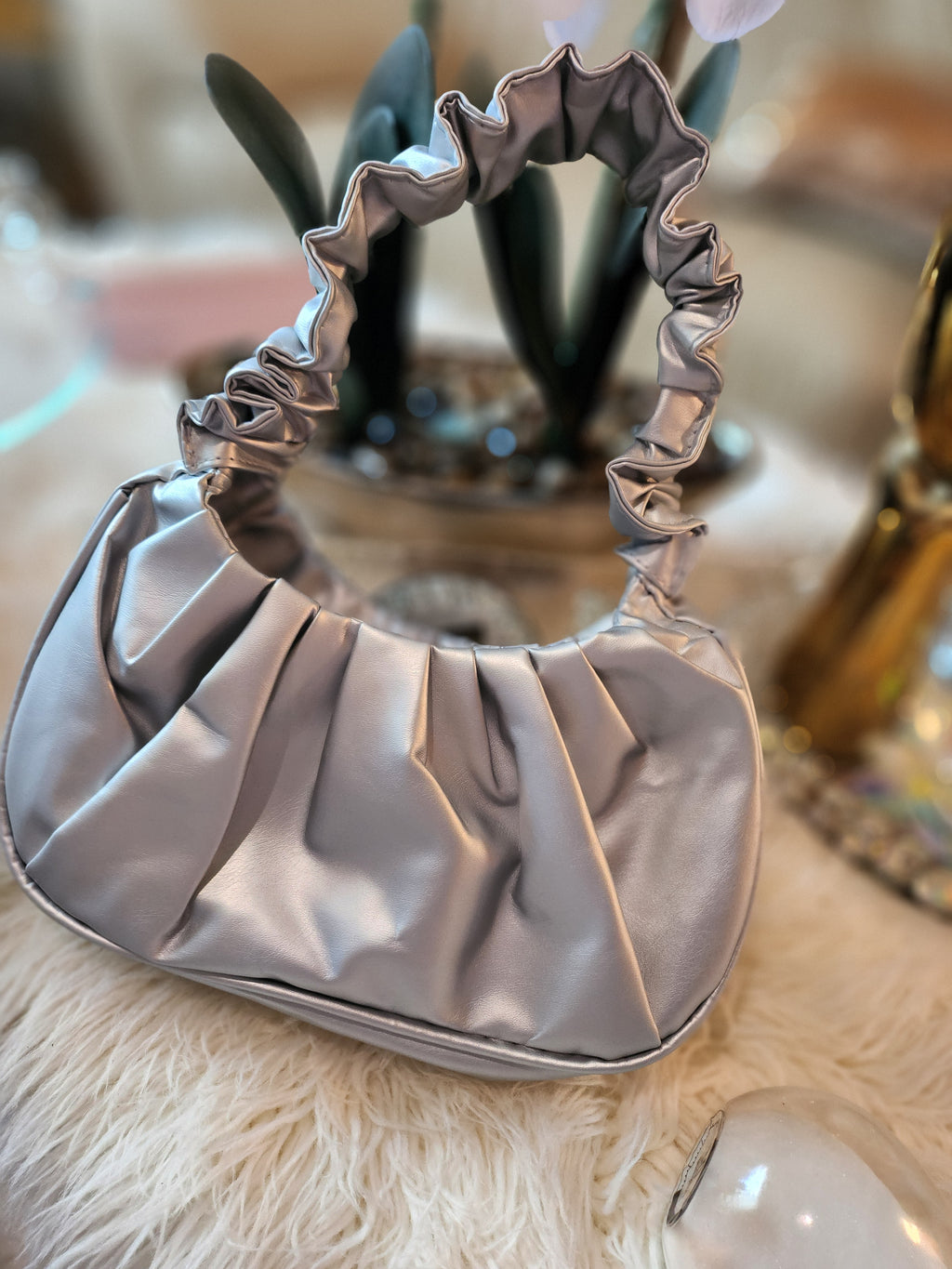 MARYTERE COLLECTION'S:Dorothy silver bag
