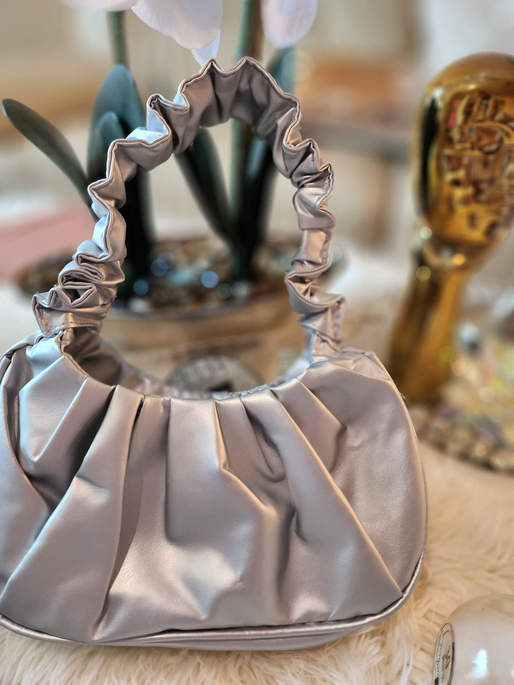 MARYTERE COLLECTION'S:Dorothy silver bag