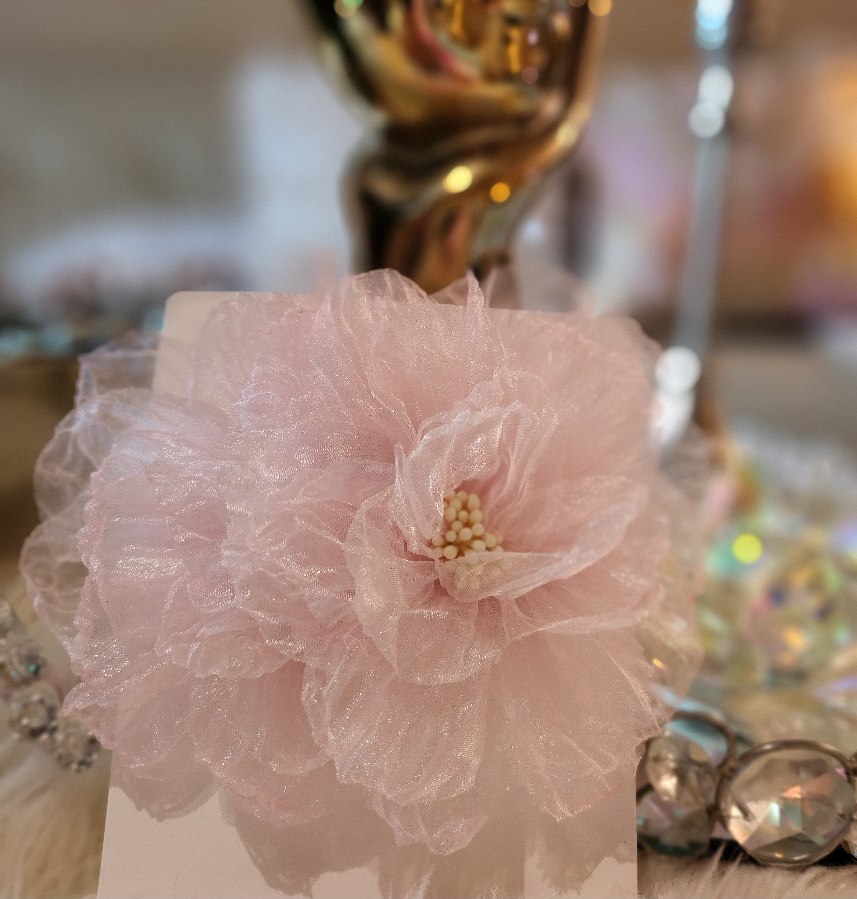 Pink Flowers Earrings
