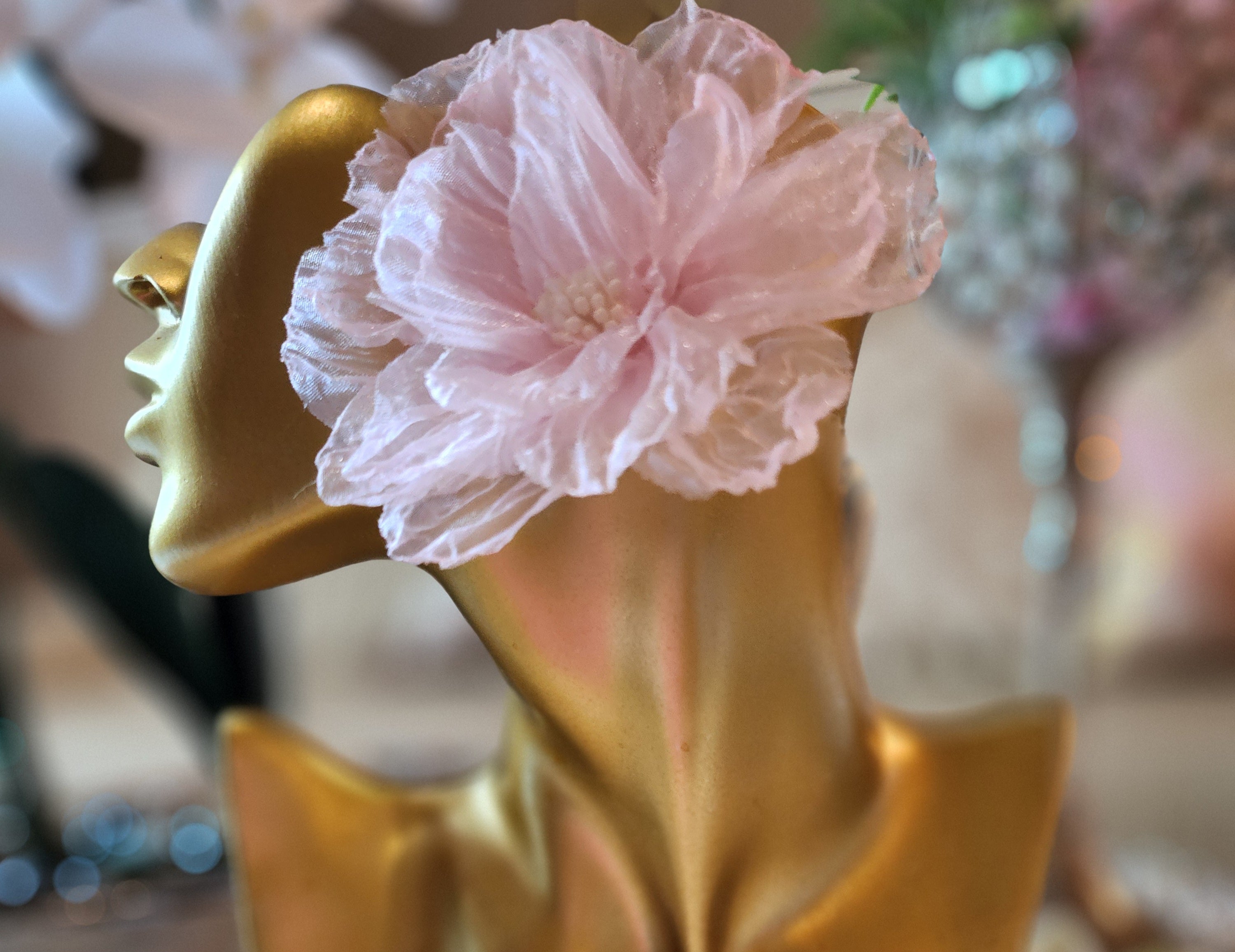 Pink Flowers Earrings