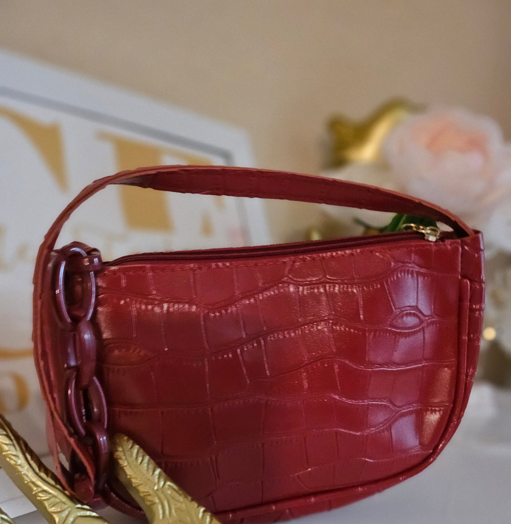 MARYTERE COLLECTIONS:Burgundy Purse