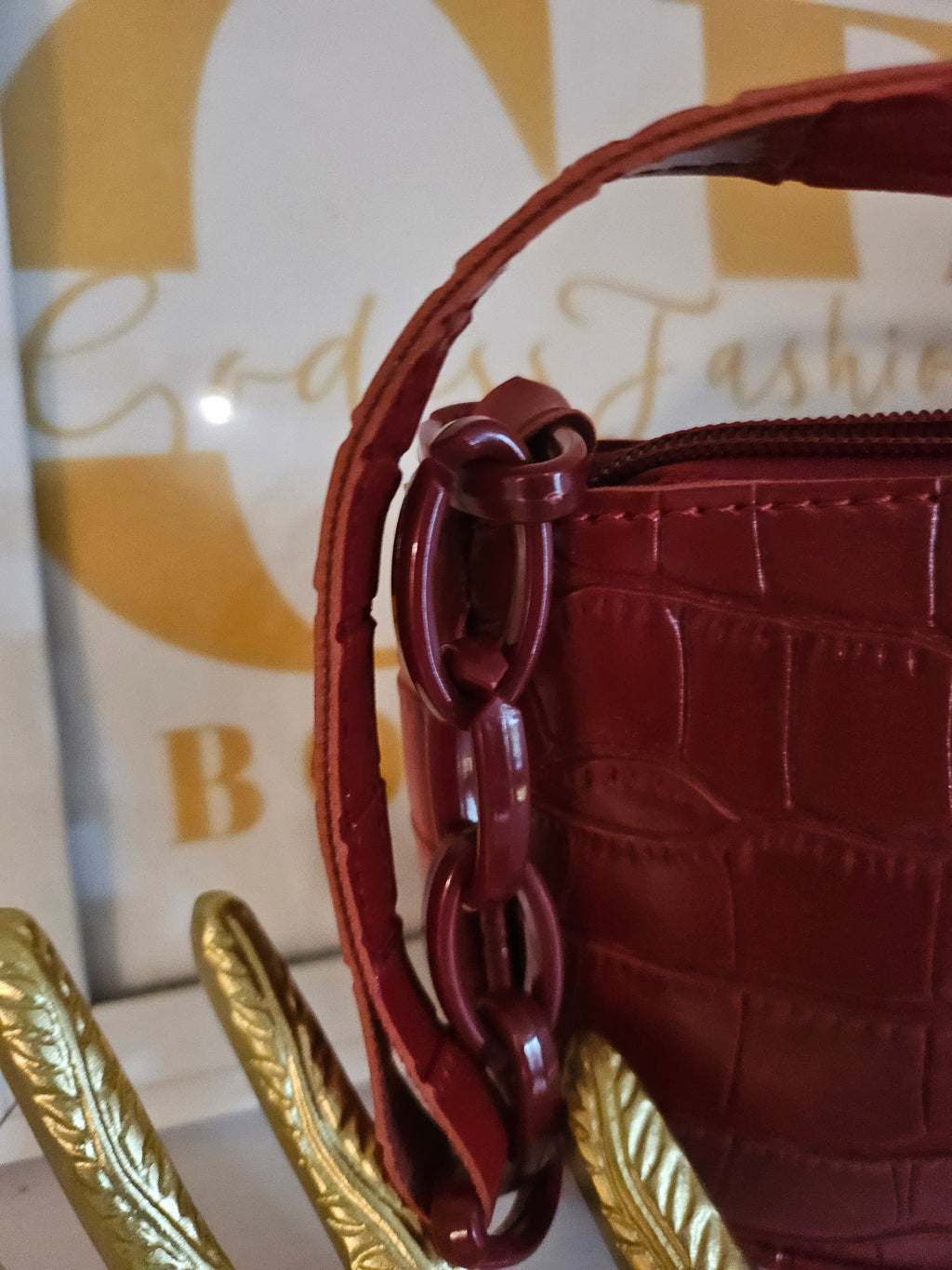 MARYTERE COLLECTIONS:Burgundy Purse