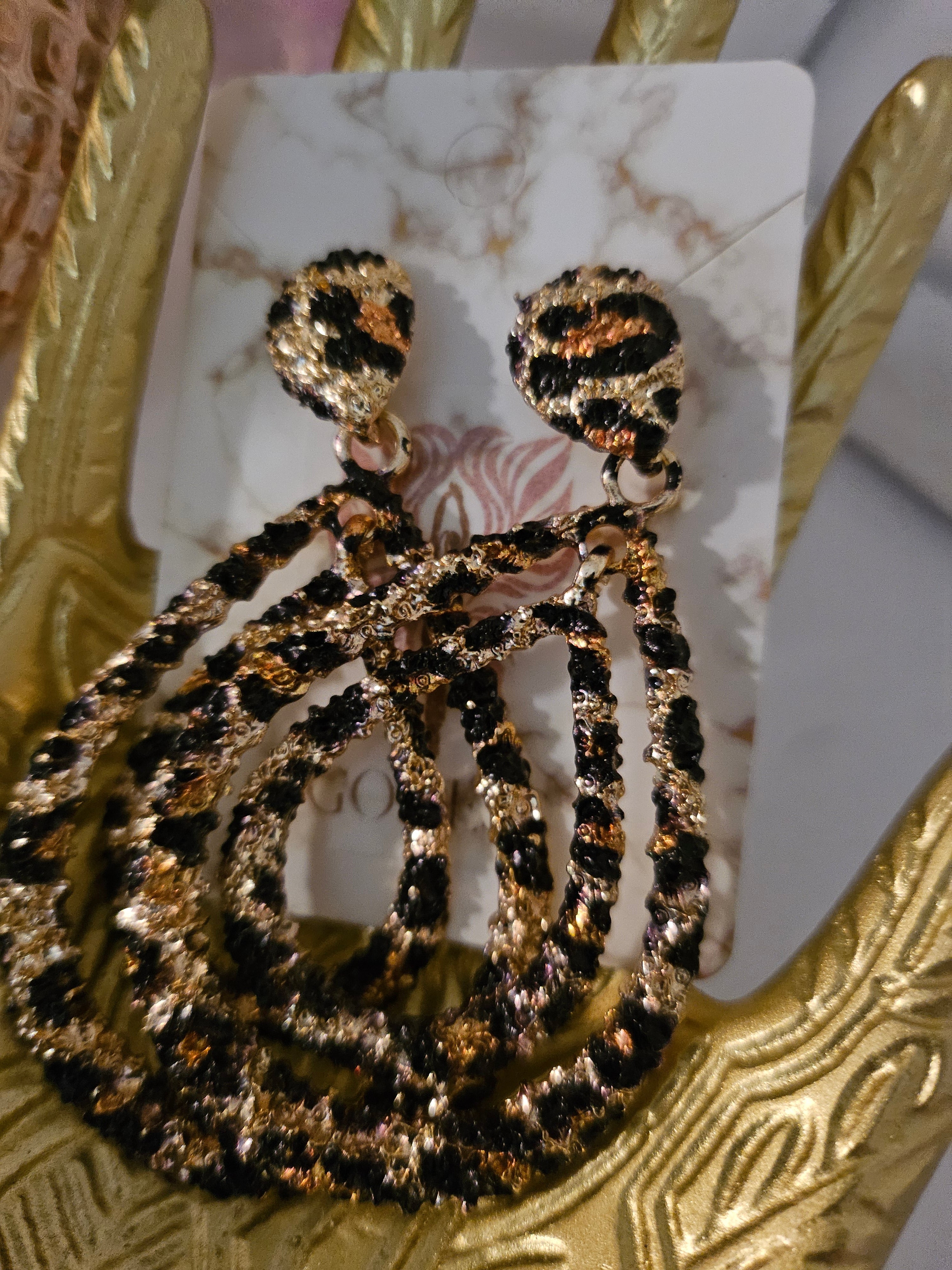 ANIMAL PRINT EARRINGS