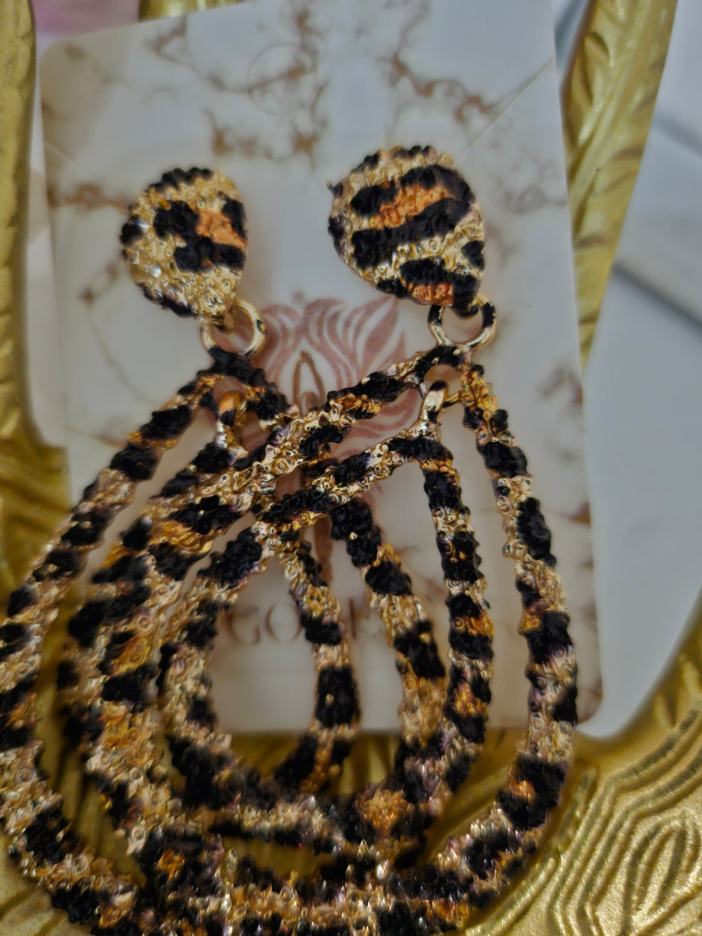 ANIMAL PRINT EARRINGS