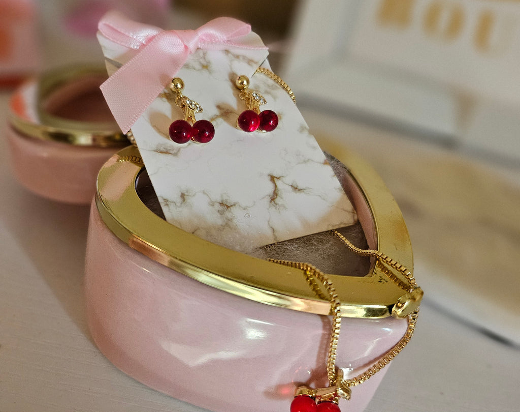 Cherry Necklace Set