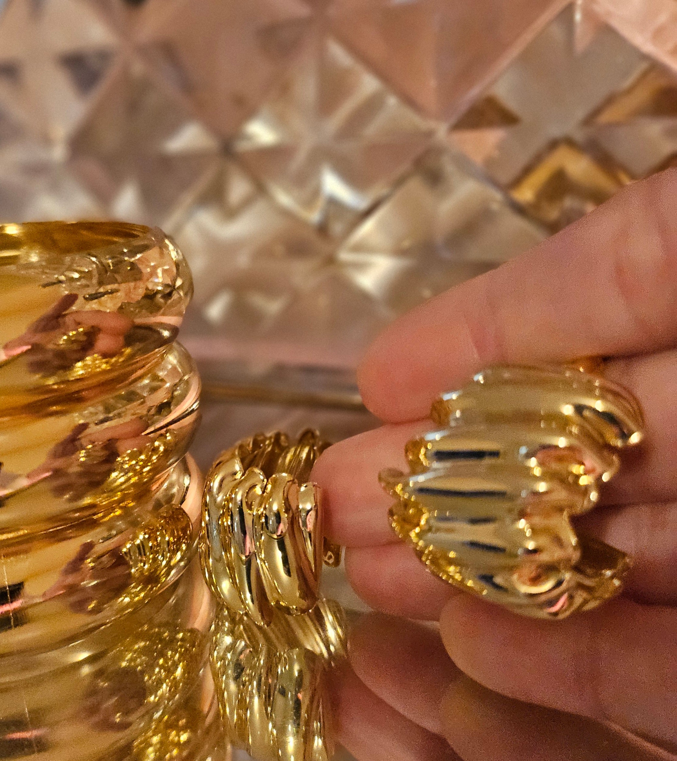 Gold chunky Earrings