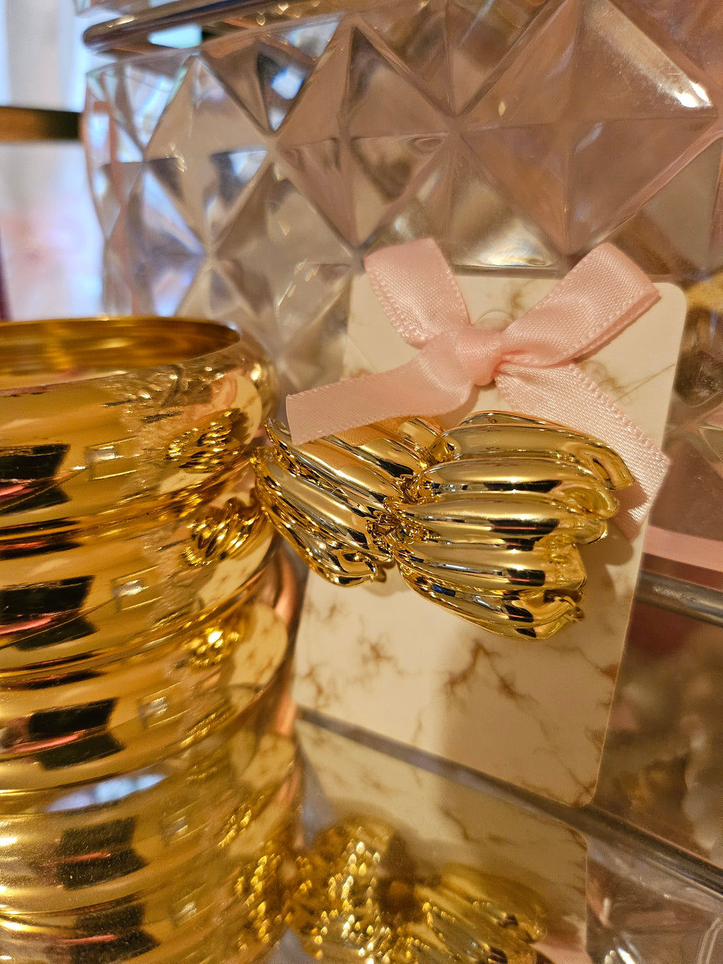 Gold chunky Earrings