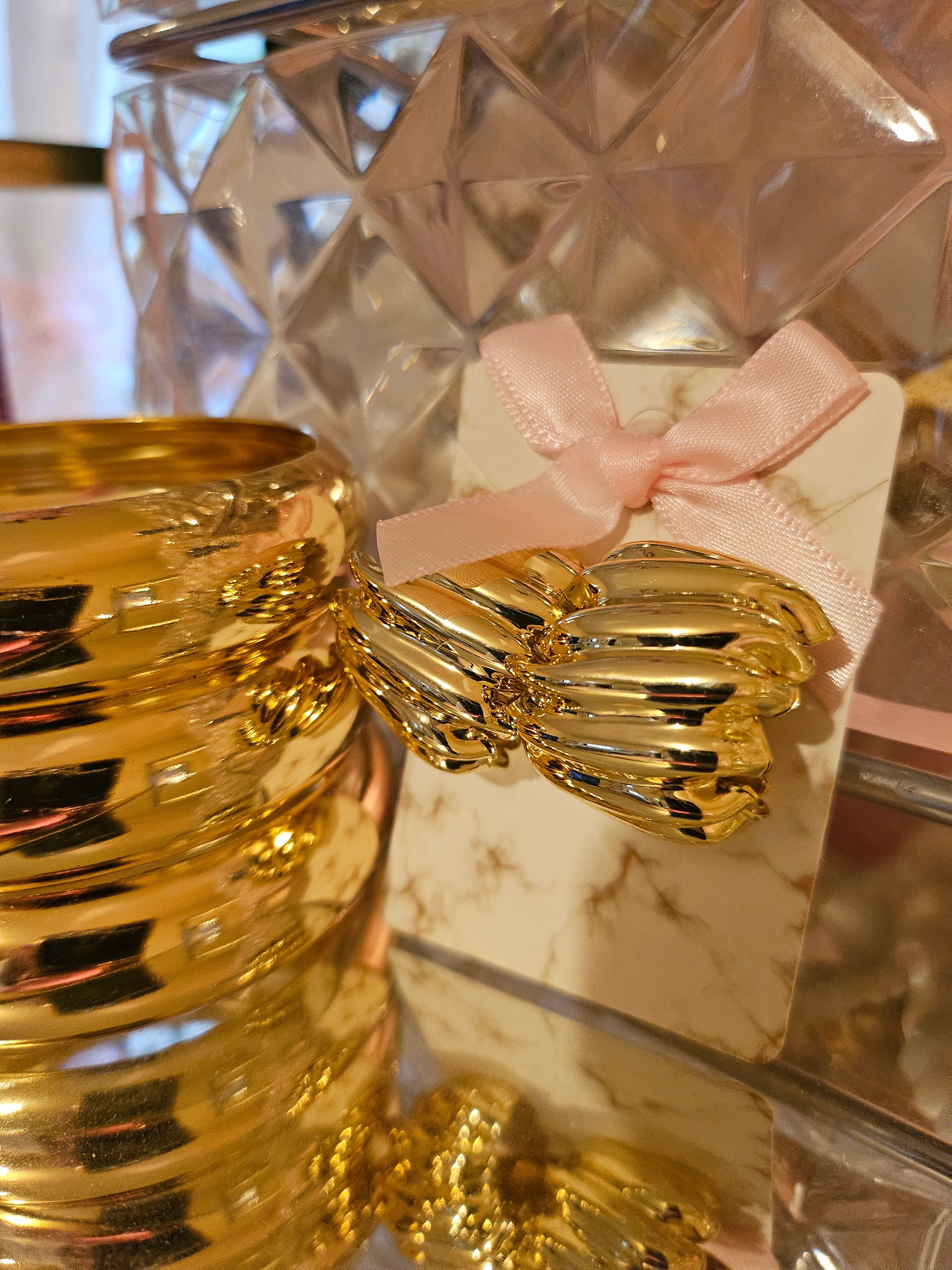 Gold chunky Earrings