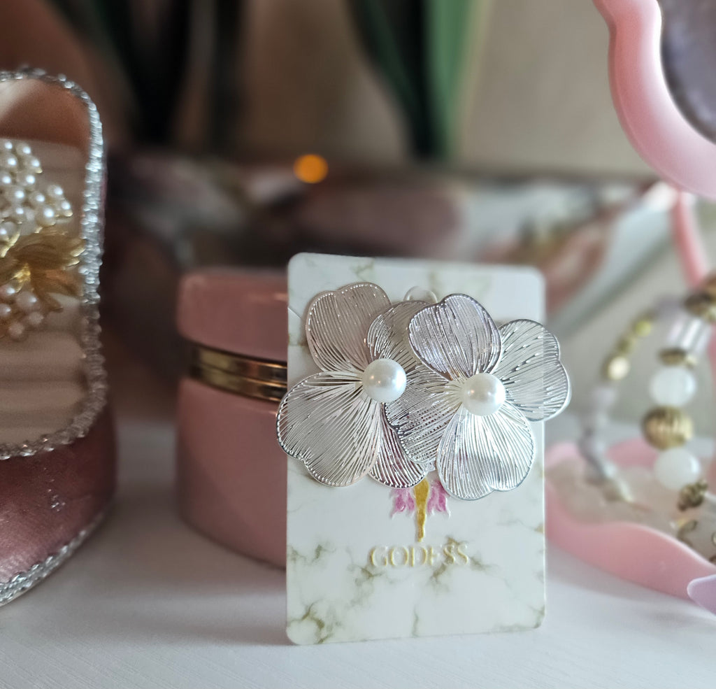 Flowers silver Earrings