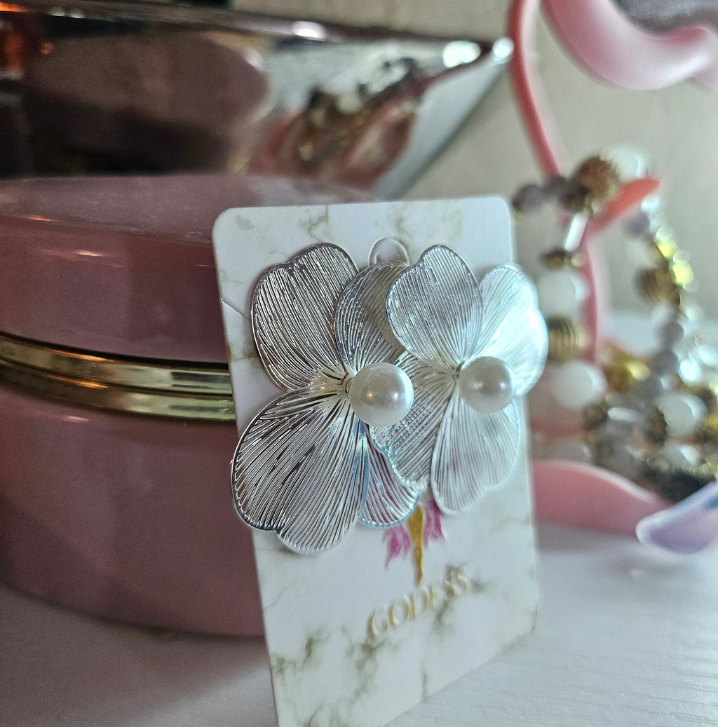 Flowers silver Earrings