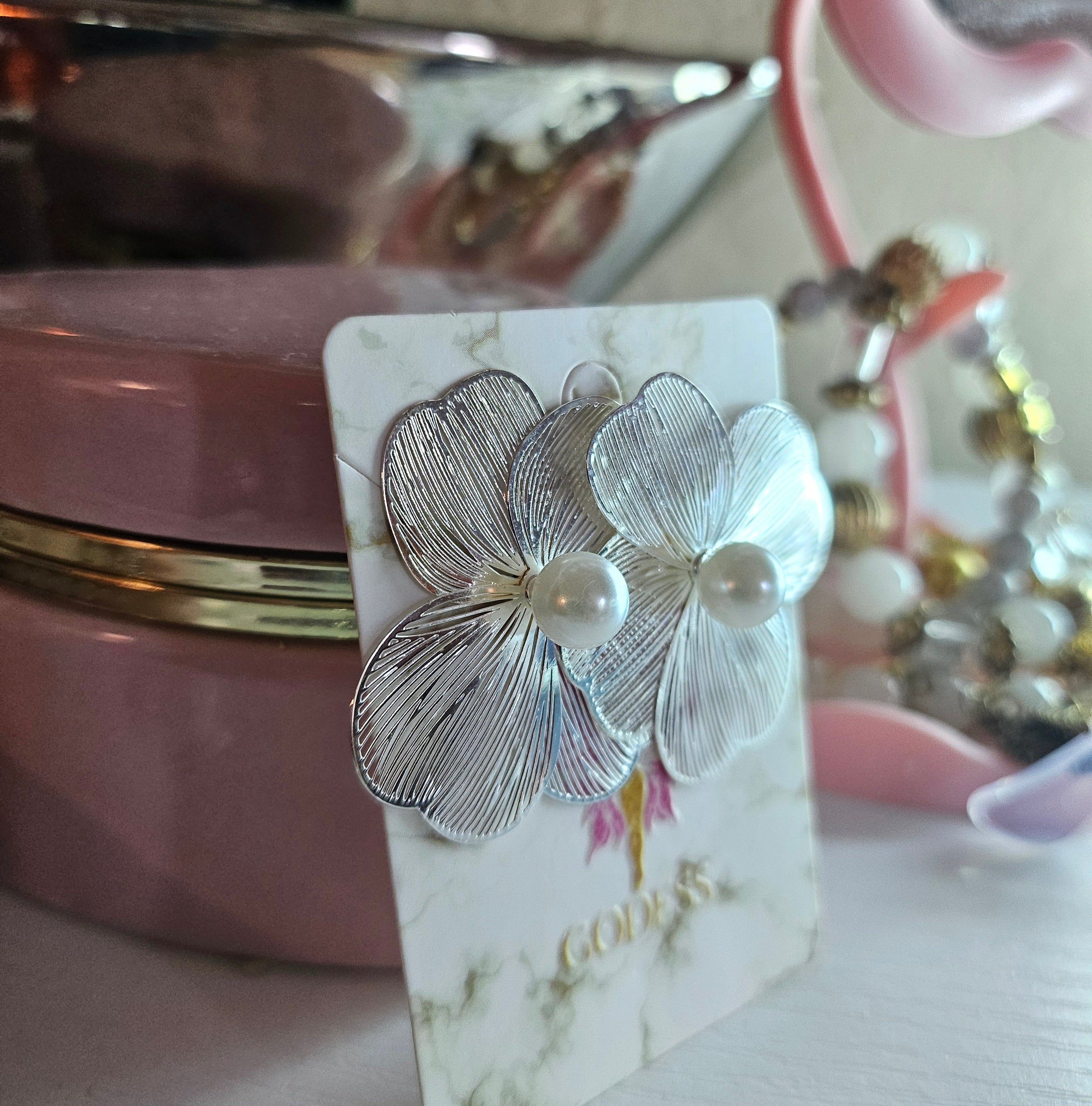 Flowers silver Earrings