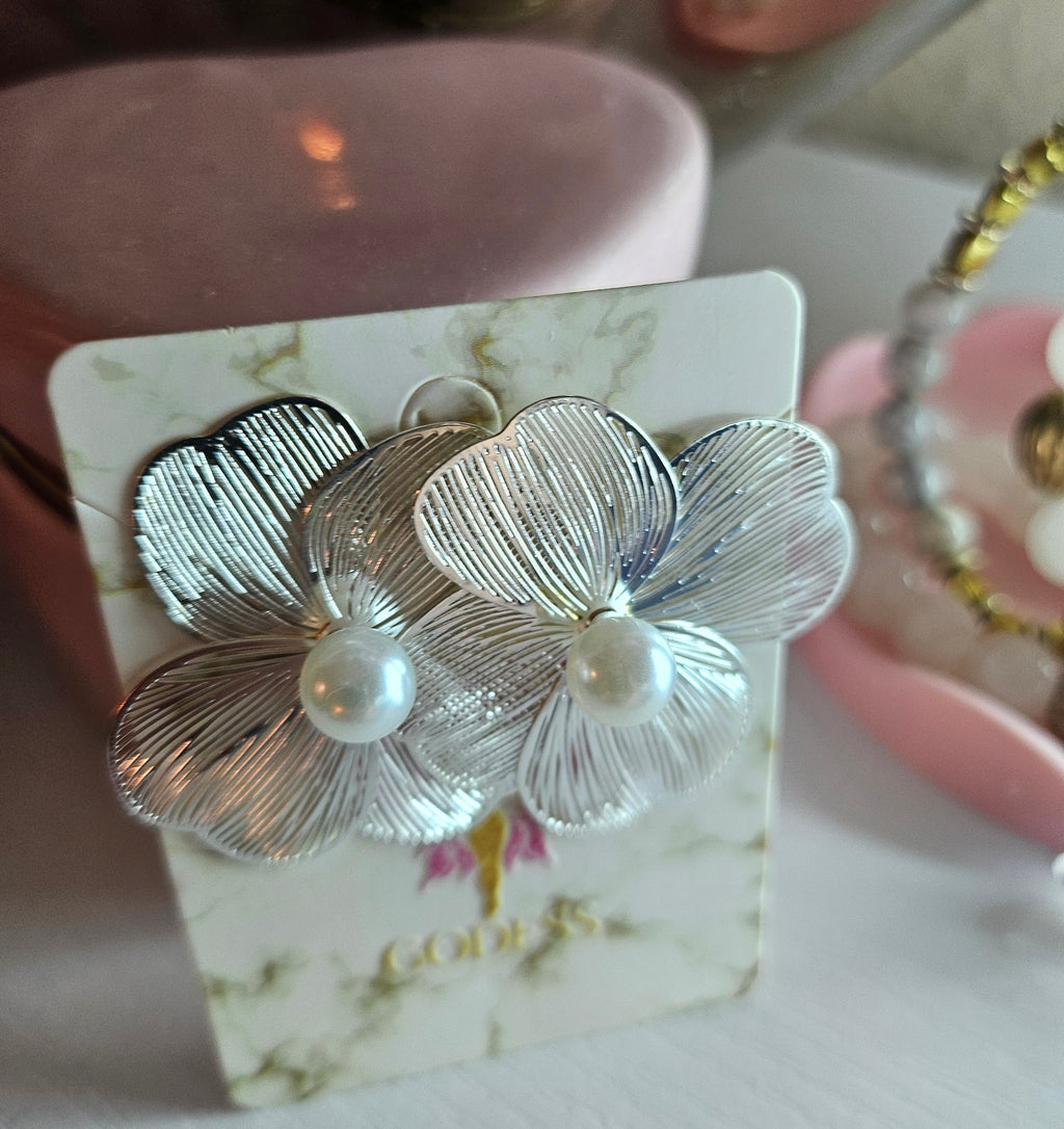 Flowers silver Earrings