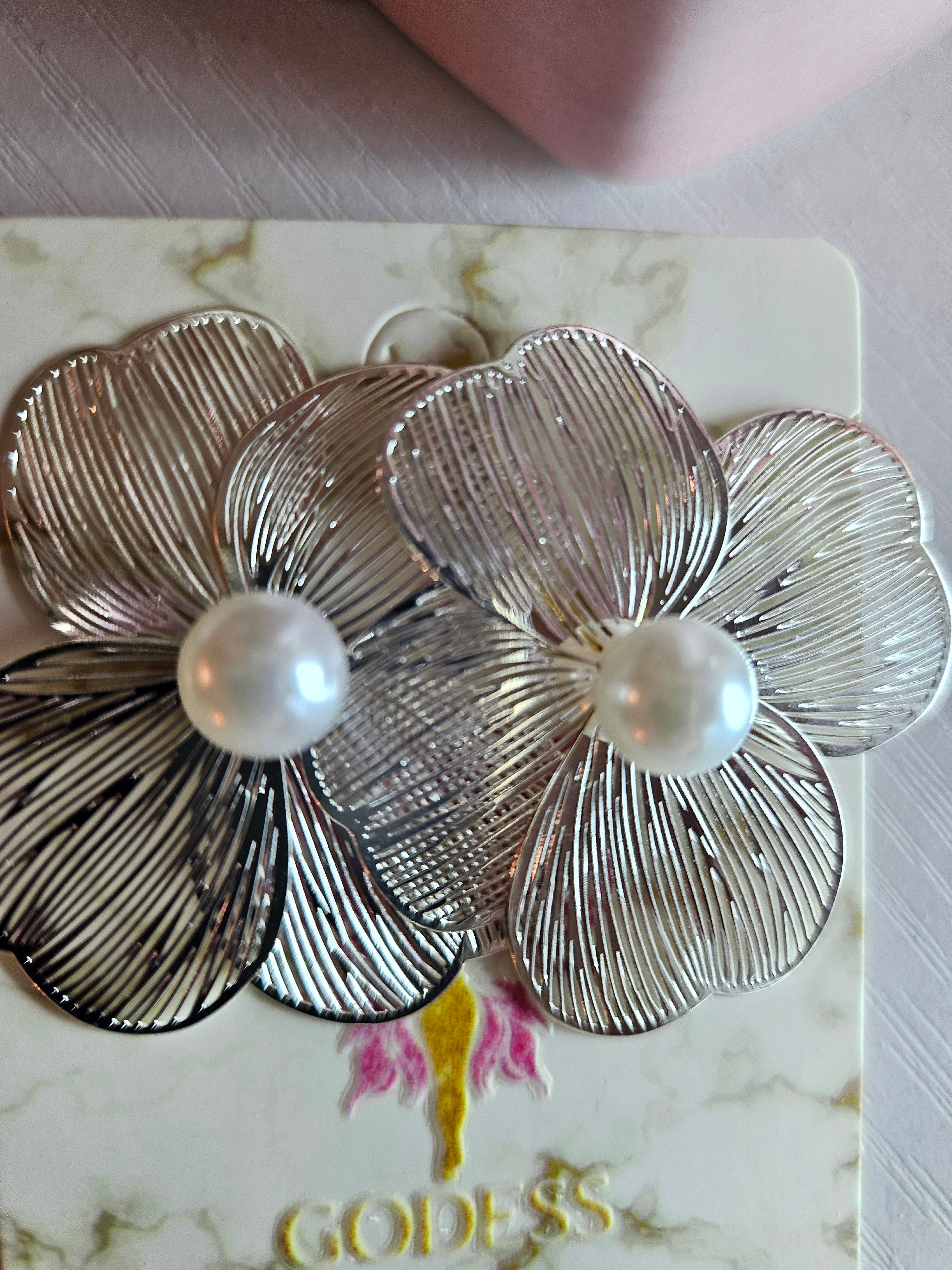 Flowers silver Earrings