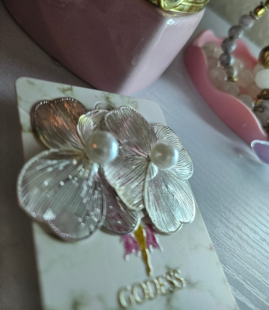 Flowers silver Earrings