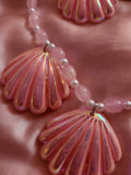 Pink caracol Necklace set