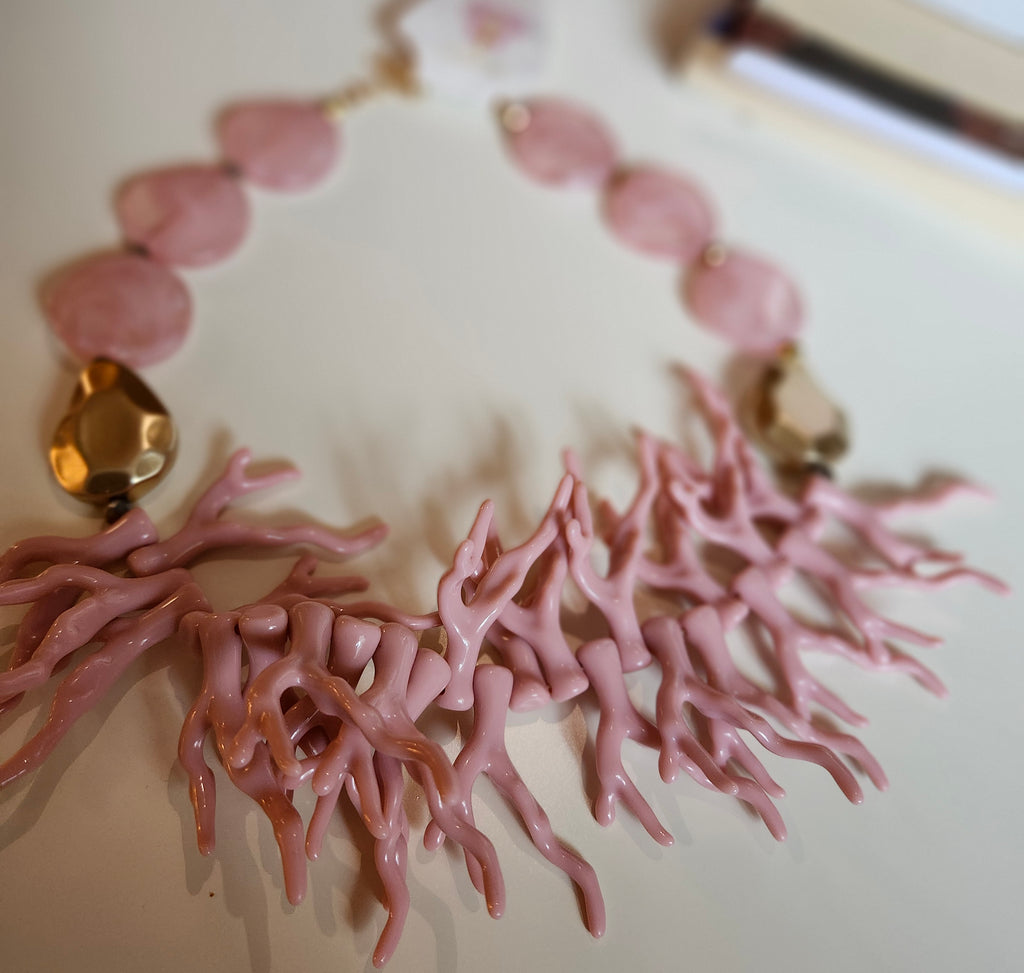 Gold n Pink Necklace