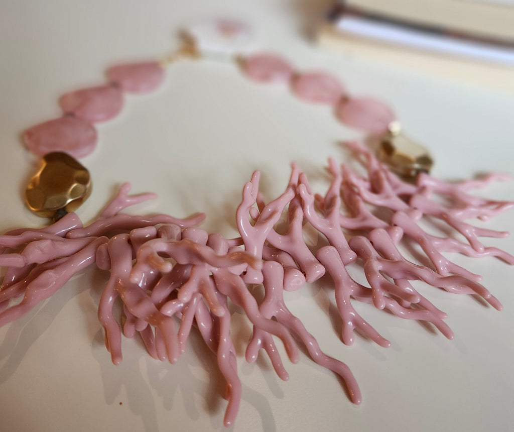 Gold n Pink Necklace