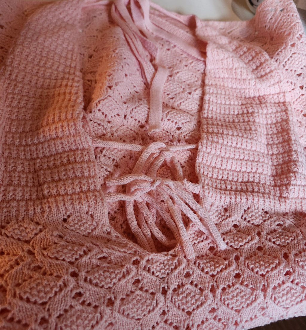 Emma Pink Crochet dress