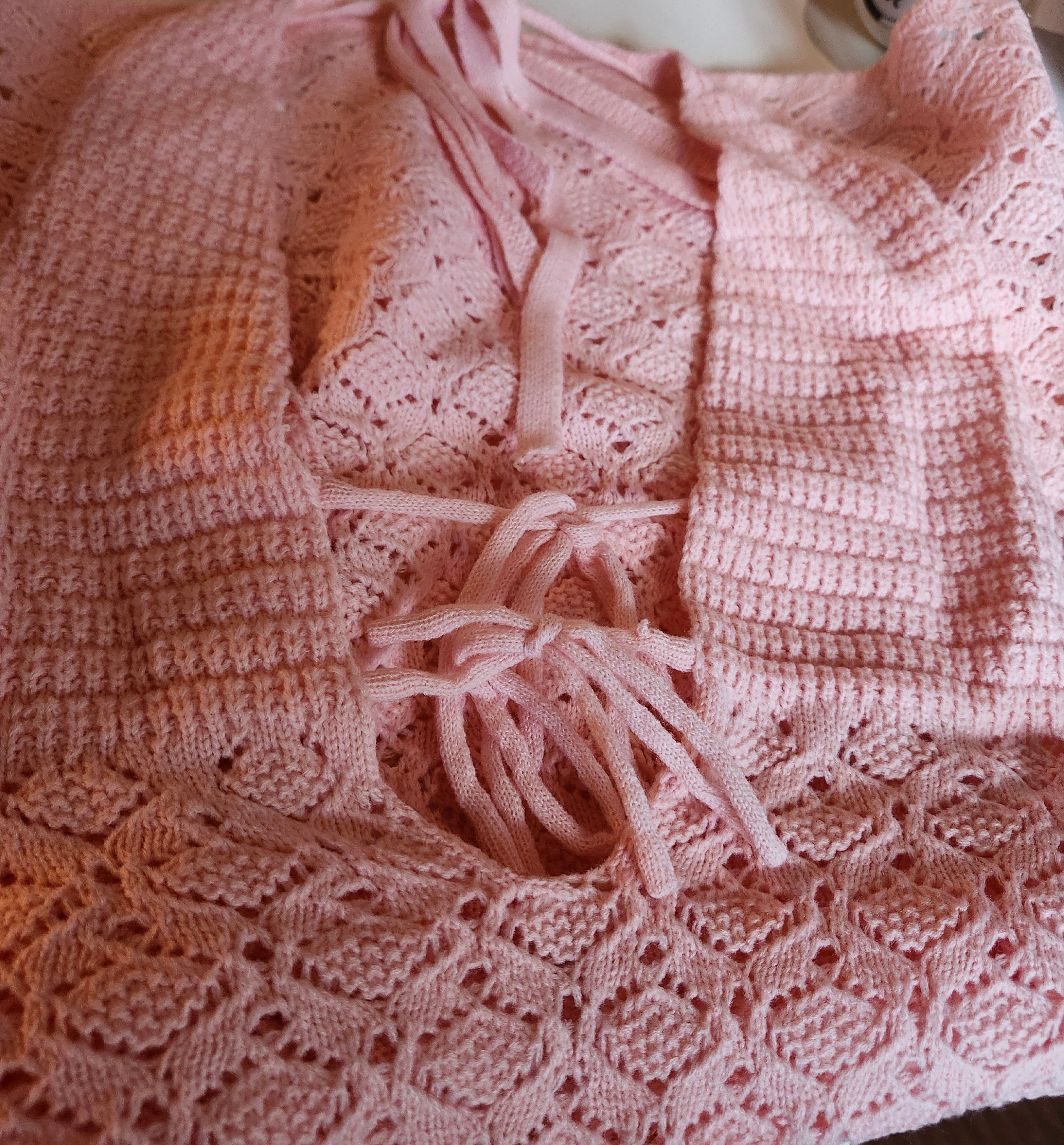 Emma Pink Crochet dress