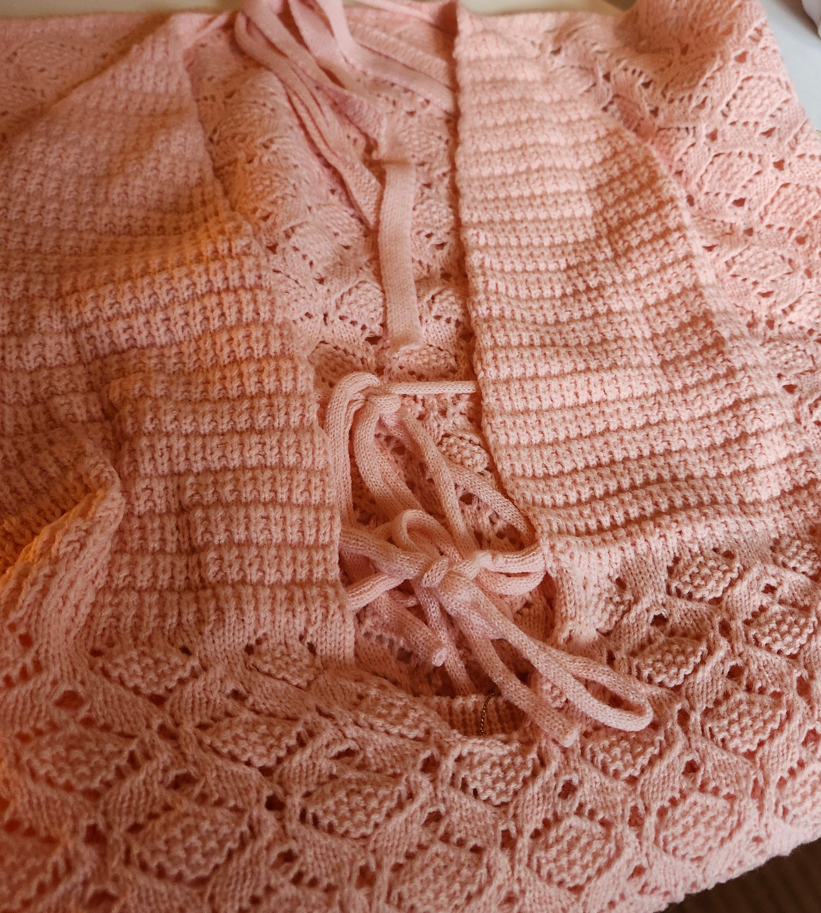 Emma Pink Crochet dress