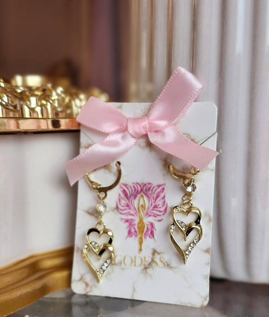 2 heart Earrings