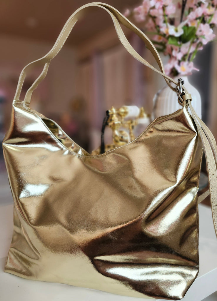 MARYTERE COLLECTIONS:Roxana Big Bag Gold