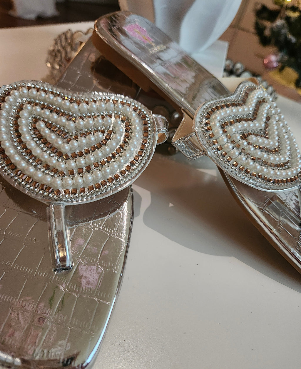 MARITERE COLLECTIONS:Pati Silver Sandals