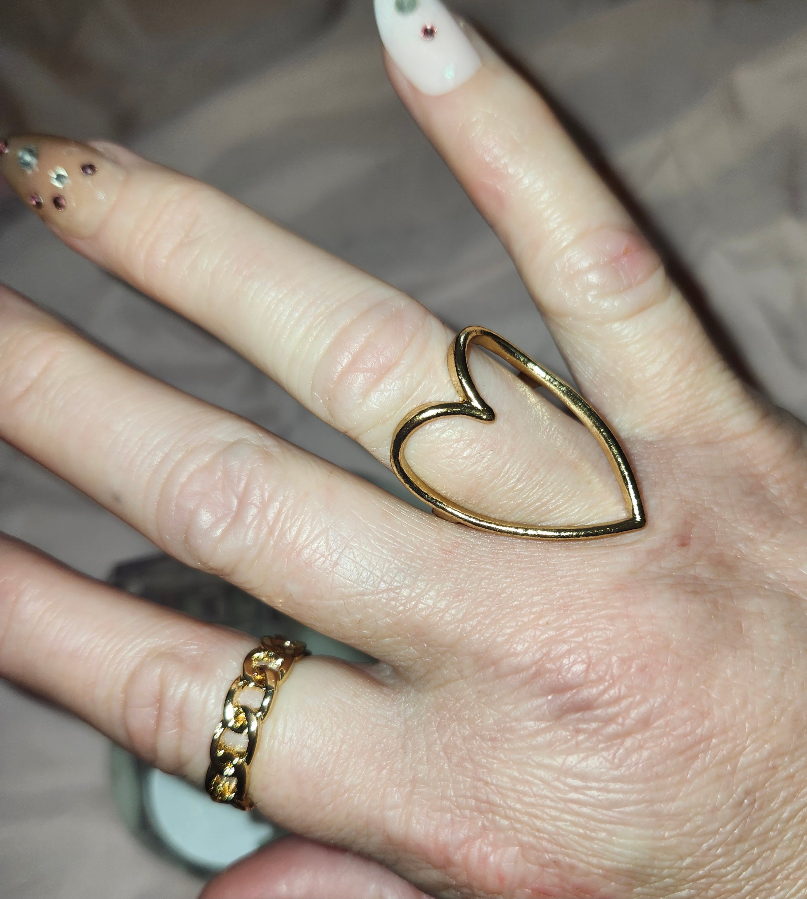 Corazon de oro set anillos