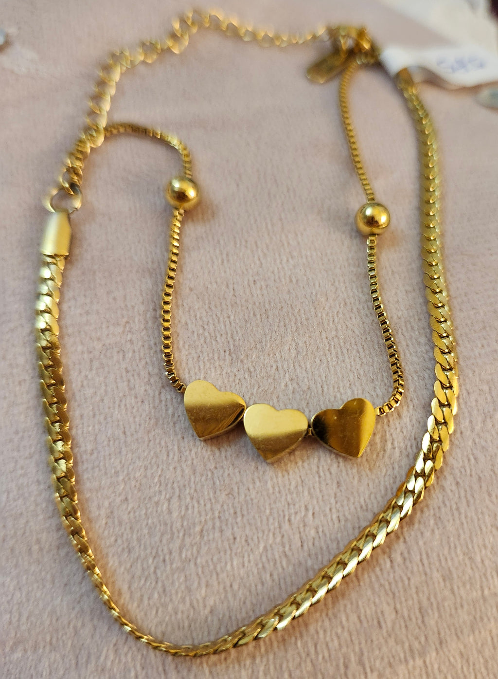 GODESS JEWELS:3 hearts Bracelet