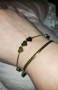 GODESS JEWELS:3 hearts Bracelet