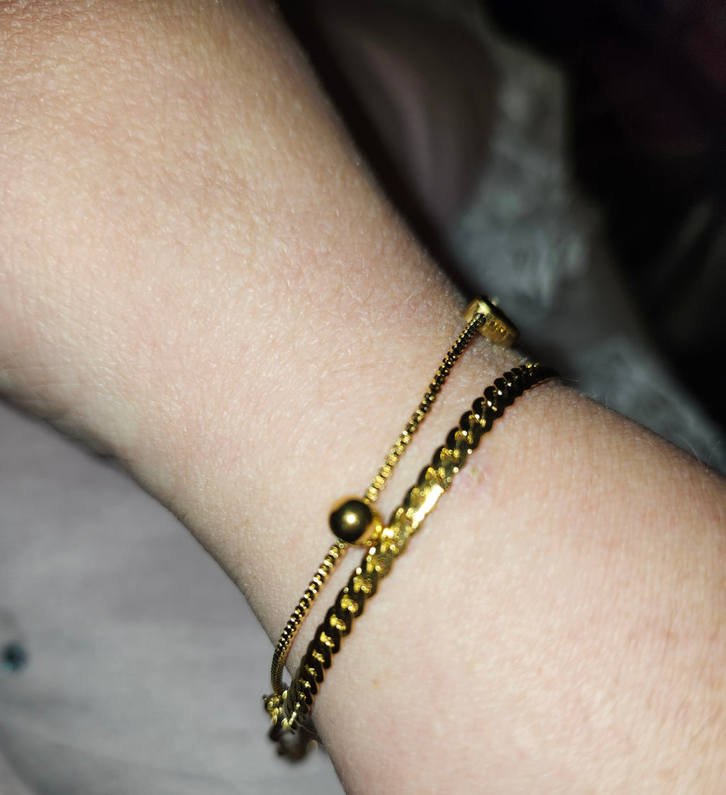 GODESS JEWELS:3 hearts Bracelet