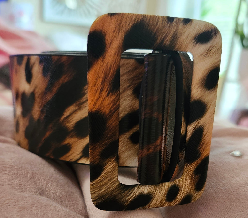 Animal print belt