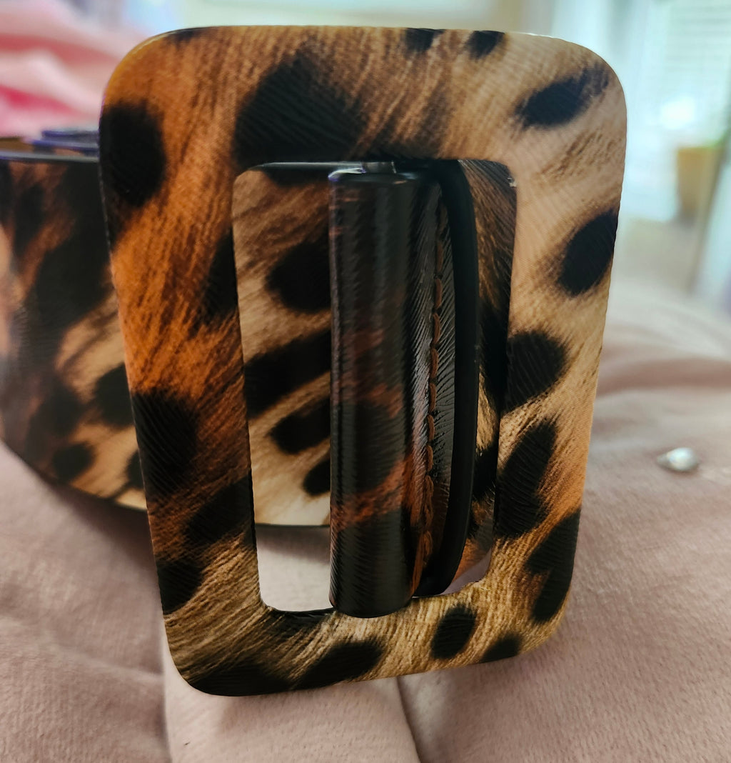 Animal print belt