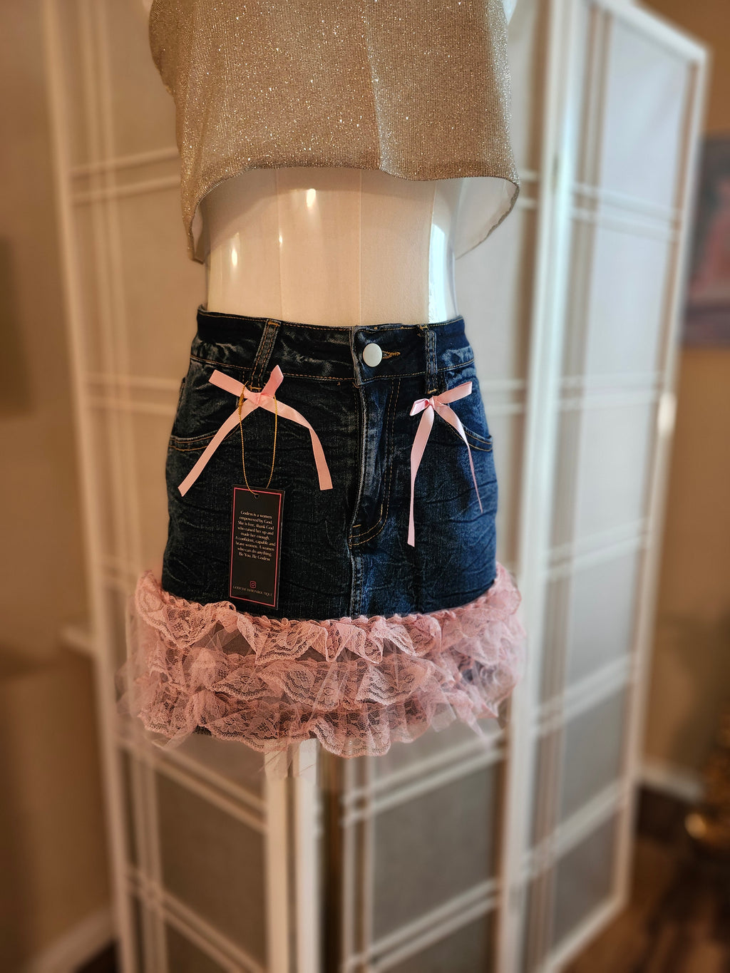 Sandybelle jean skirt