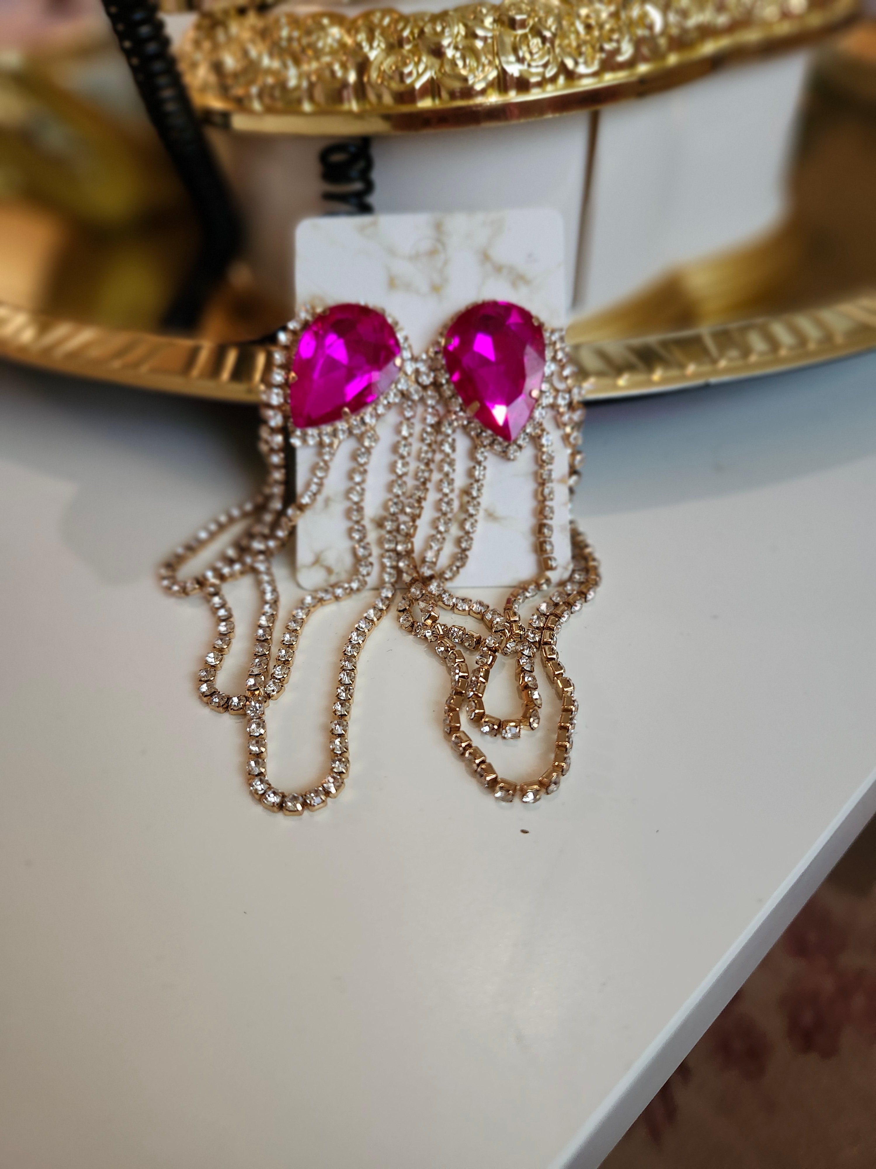 Pink Earrings