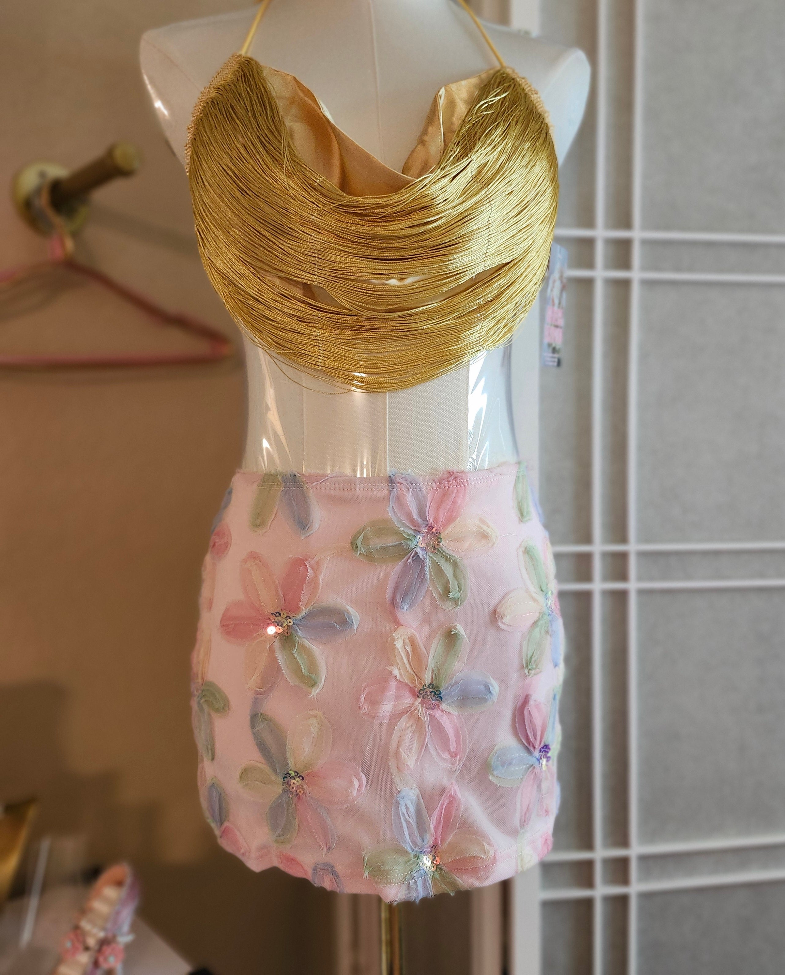 Flowers 3d Mini Skirt