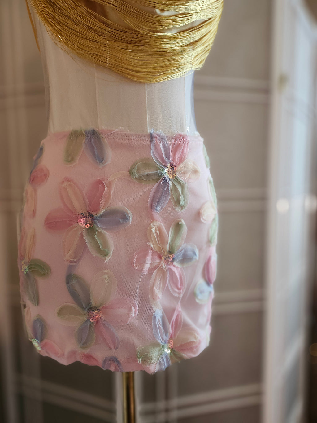 Flowers 3d Mini Skirt