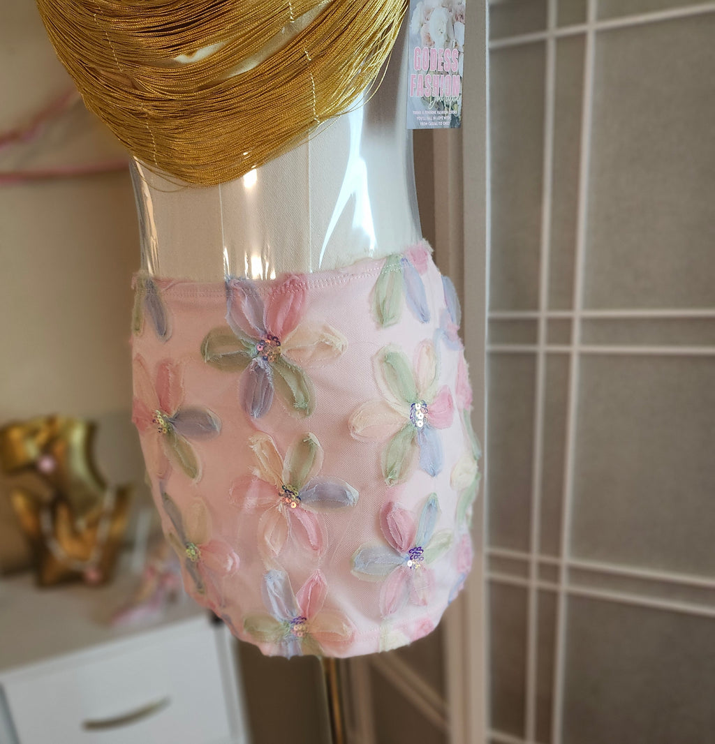 Flowers 3d Mini Skirt