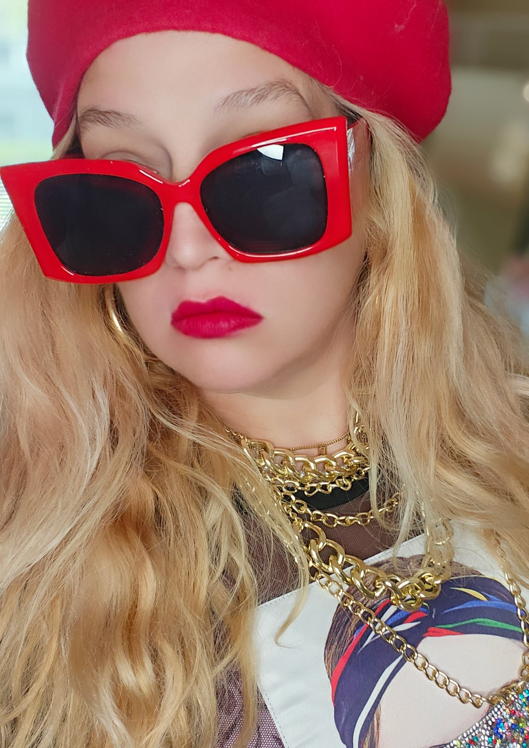 GODESS SUNGLASSES Red Lovers
