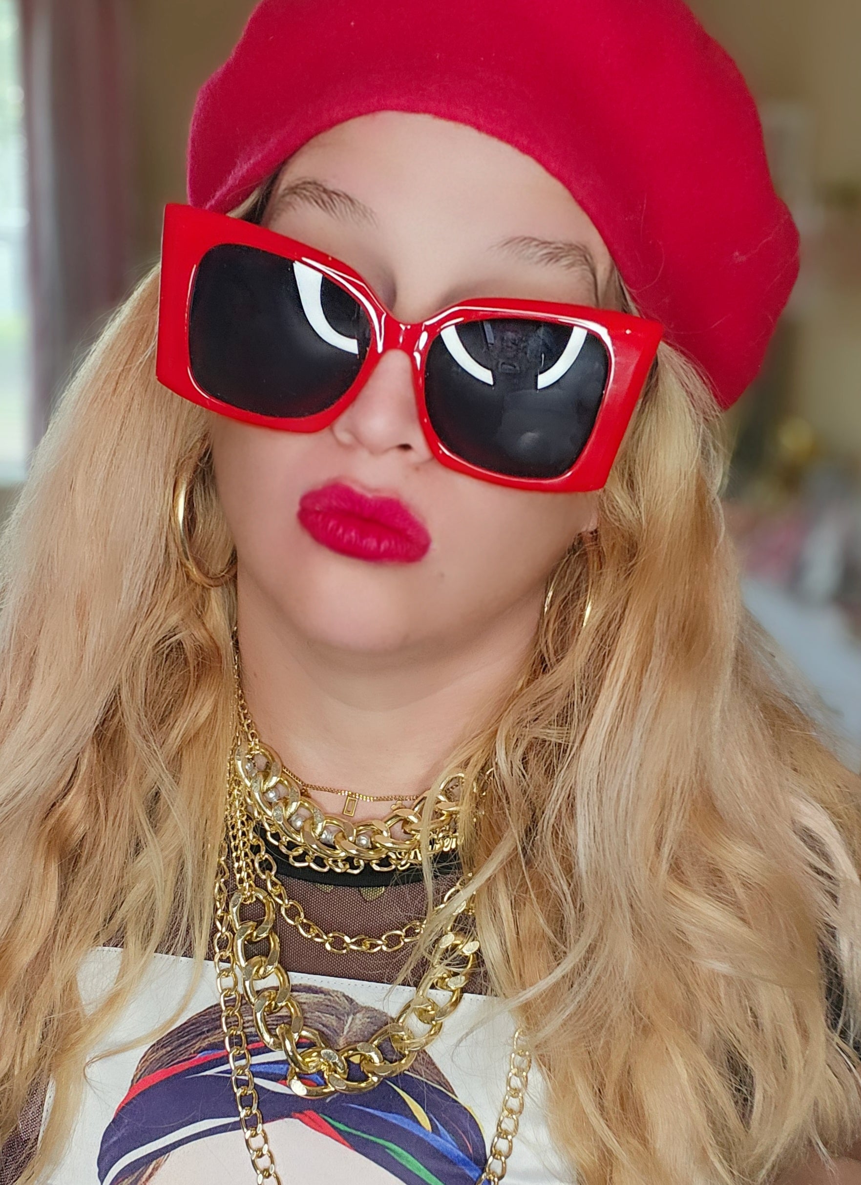 GODESS SUNGLASSES Red Lovers