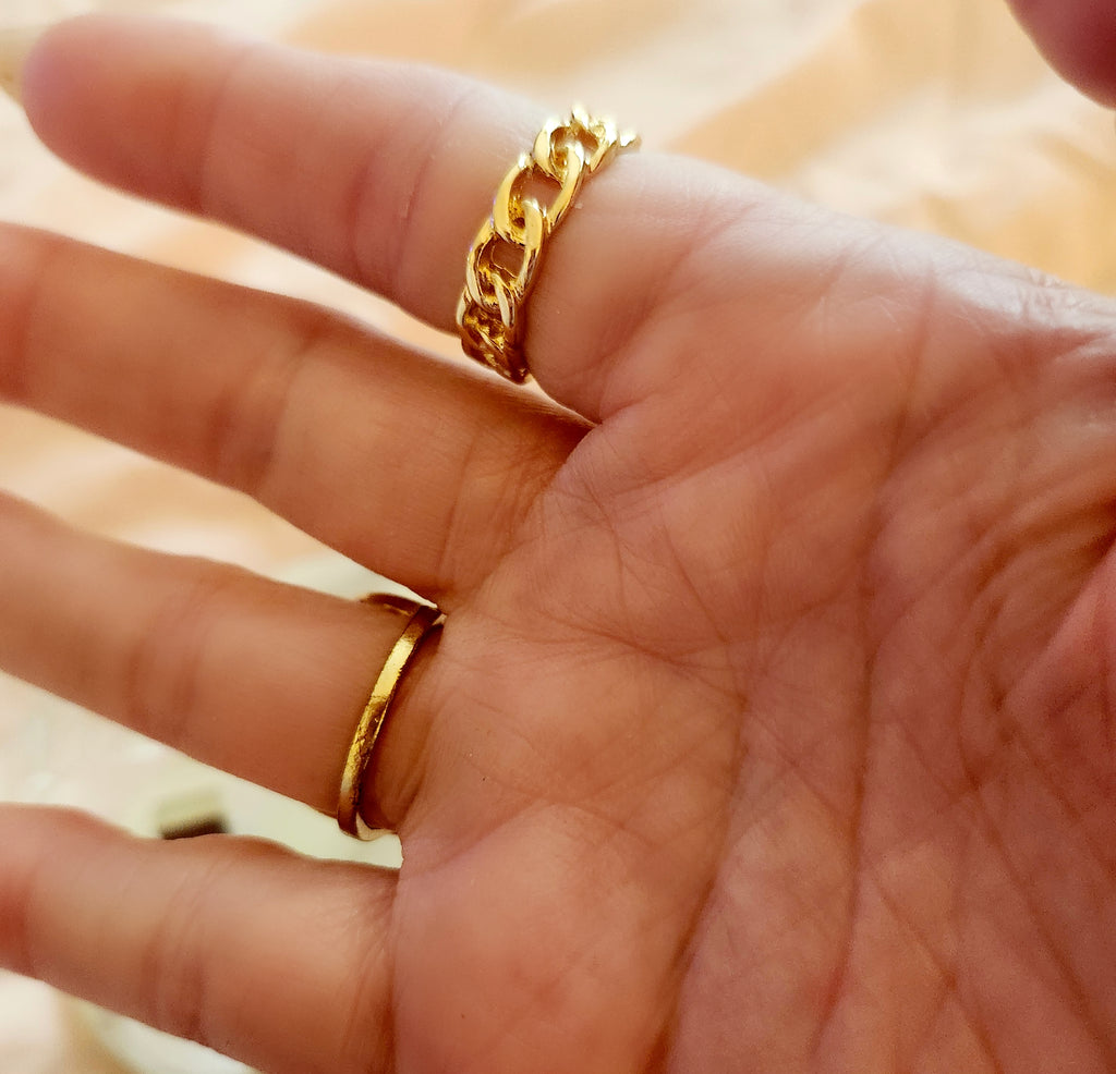 Corazon de oro set anillos