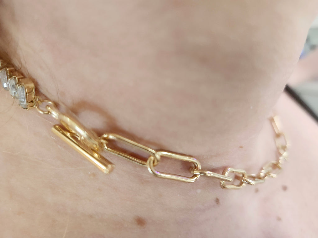 GODESS JEWELS:Diamond Necklace Choker