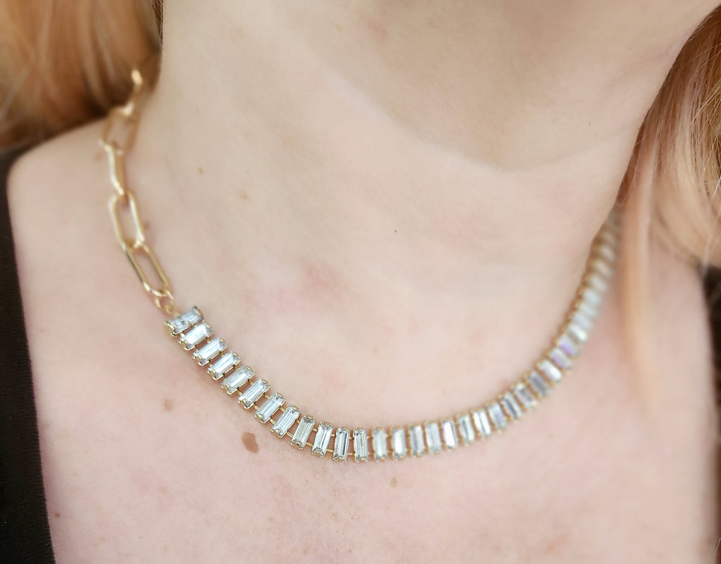 GODESS JEWELS:Diamond Necklace Choker