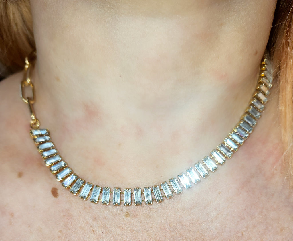 GODESS JEWELS:Diamond Necklace Choker