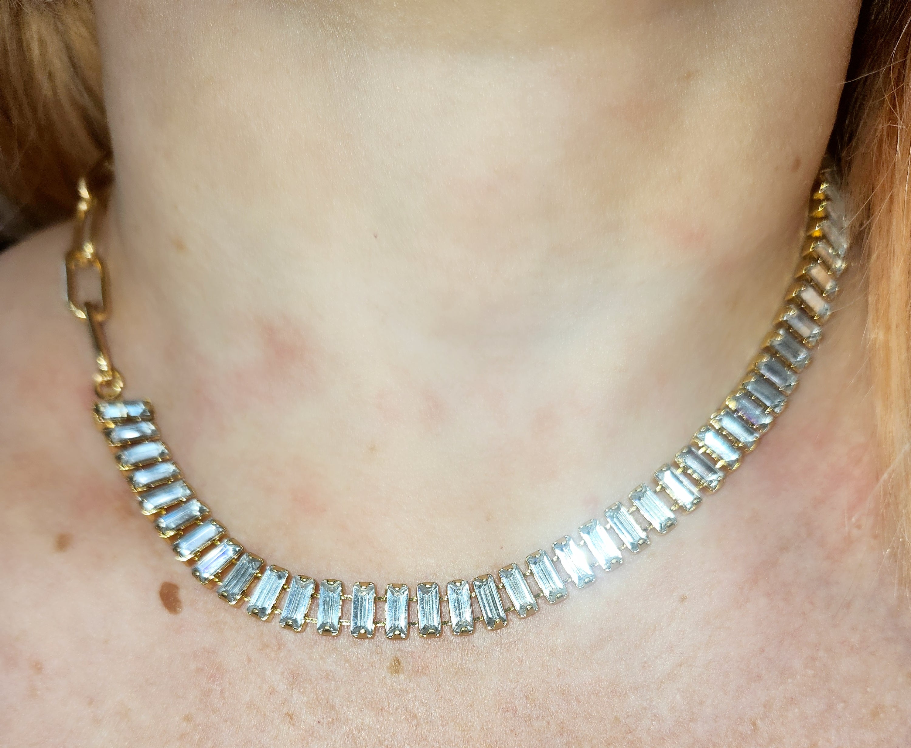 GODESS JEWELS:Diamond Necklace Choker