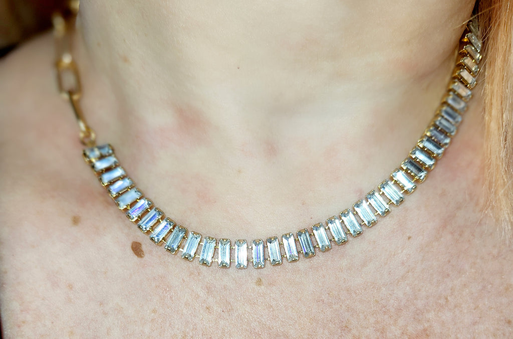 GODESS JEWELS:Diamond Necklace Choker